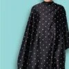 Head Gear Cutting Cape Polka Dot, Black