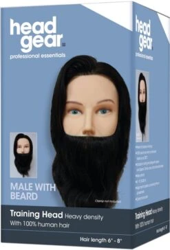 Head Gear Male Practice Head With Beard