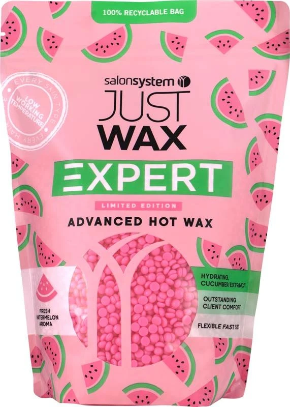 Salon System Just Wax Limited Edition Watermelon Hot Wax 700g 3 Salon System Just Wax Limited Edition Watermelon Hot Wax 700g