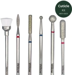 Willow Cuticle Kit, E-File Bits