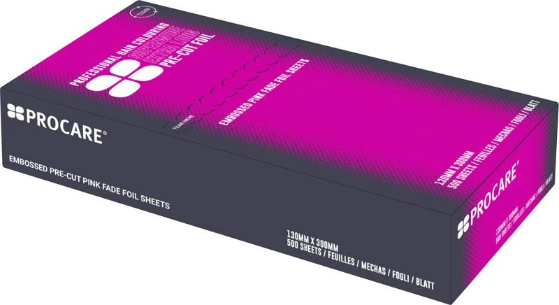 Procare Superwide Extra Long Pre Cut Fade Foil Pink 3 Procare Superwide Extra Long Pre Cut Fade Foil Pink
