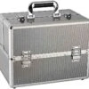 Hair & Beauty Case Silver Metallic, Medium
