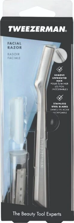 Tweezerman Facial Razor Including 3 Replacement Blades