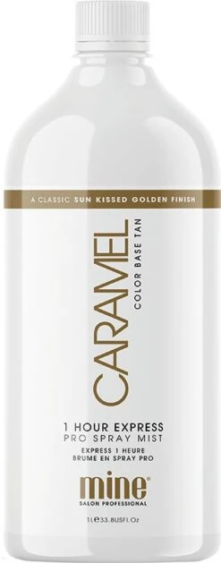 Minetan Caramel 1 Hour Pro Spray Tan Mist 1 Litre