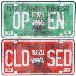Reuzel Open/Closed Shop Sign