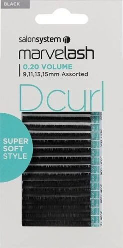 Salon System Marvelash Super Soft Lashes, D Curl
