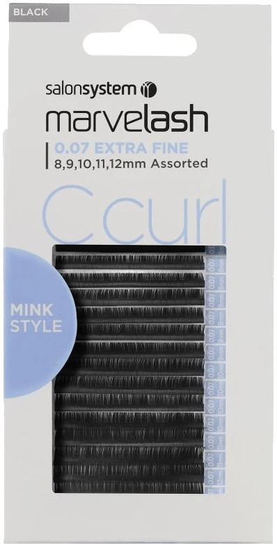 Salon System Marvelash C Curl 0.07 Extra Fine 8,9,10,11,12mm 3 Salon System Marvelash C Curl 0.07 Extra Fine 8,9,10,11,12mm
