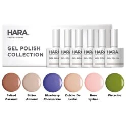 Hara Gel Polish Spring Macaron Collection, 6 Piece