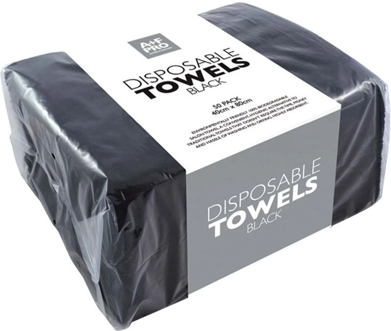 A+F Pro Disposable Towels, Black (50) 3 A+F Pro Disposable Towels, Black (50)