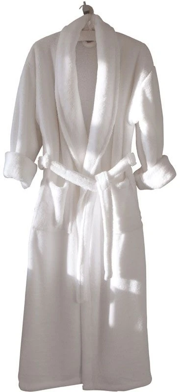 BC Softwear Fleecy Robe Medium, White 3 BC Softwear Fleecy Robe Medium, White
