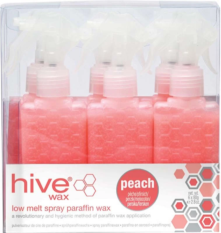 Hive Spray Paraffin Wax, Peach 80g (6) 3 Hive Spray Paraffin Wax, Peach 80g (6)