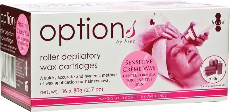 Hive Sensitive Crème Roller Wax Cartridges 80g (36) 3 Hive Sensitive Crème Roller Wax Cartridges 80g (36)