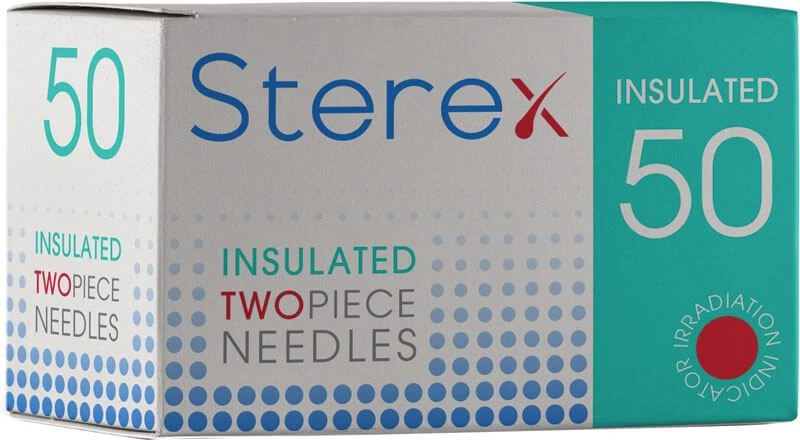 Sterex Insulated Two Piece Electrolysis Needles (50)
