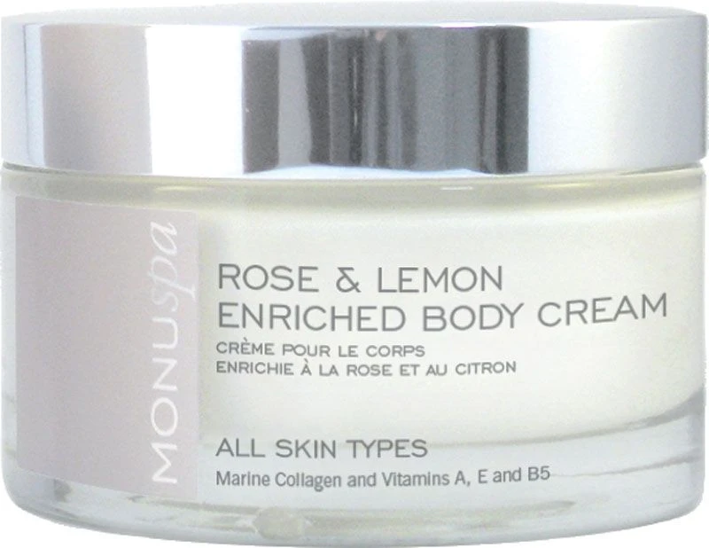 Monu Rose & Lemon Enriched Body Cream 180ml 3 Monu Rose & Lemon Enriched Body Cream 180ml