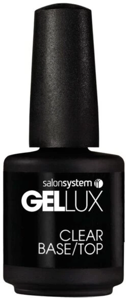 Salon System Gellux Clear Base/Top Coat 15ml