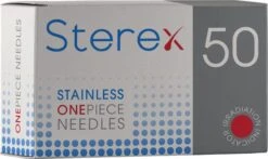 Sterex Stainless Steel One Piece Electrolysis Needles (50)