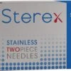 Sterex Stainless Steel Two Piece Electrolysis Needles (50) -Hairdressing Series Store sterex stainless steel two piece 50